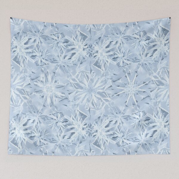 Item preview, Crystal Snowflake Frost Pattern designed and sold by Kaleidoscope Print.