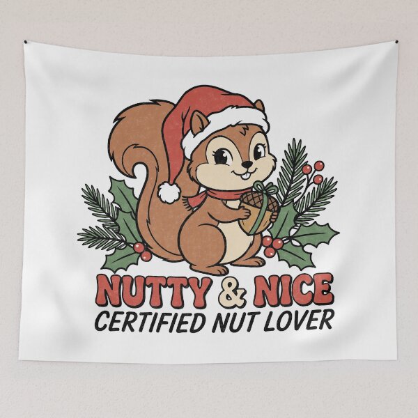 Item preview, Cute Christmas Squirrel Nutty and Nice designed and sold by tollaru.