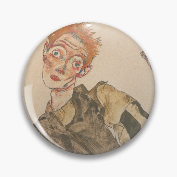 Item preview, Egon Schiele's Self-Portrait with Striped Armlets (1915) designed and sold by Let Me Be Great.