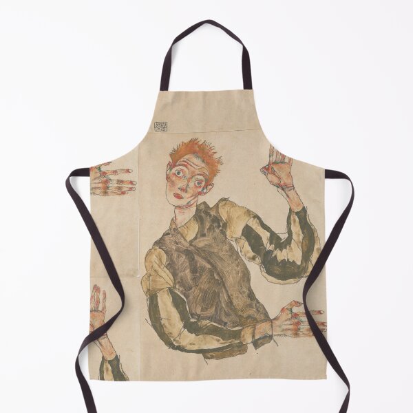 Item preview, Egon Schiele's Self-Portrait with Striped Armlets (1915) designed and sold by Let Me Be Great.