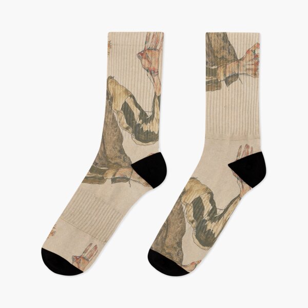 Item preview, Egon Schiele's Self-Portrait with Striped Armlets (1915) designed and sold by Let Me Be Great.