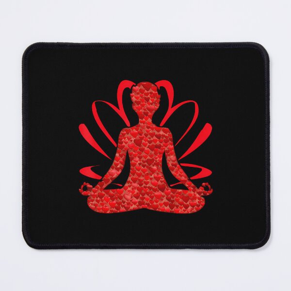 Item preview, Yoga Lover Heart Shape Loves Yoga Valentines Day Mediating designed and sold by ConnieDora.
