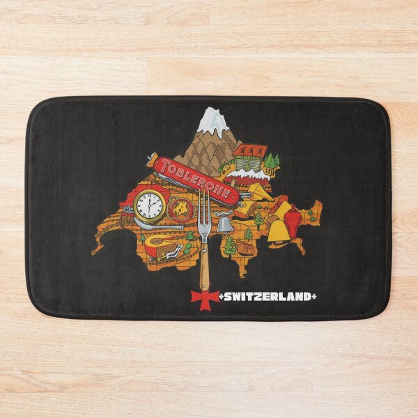 Item preview, Funny Switzerland Map Toblerone Swiss Knife Cheese T-Shirt Design designed and sold by TitanRN.