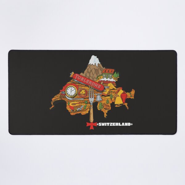 Item preview, Funny Switzerland Map Toblerone Swiss Knife Cheese T-Shirt Design designed and sold by TitanRN.