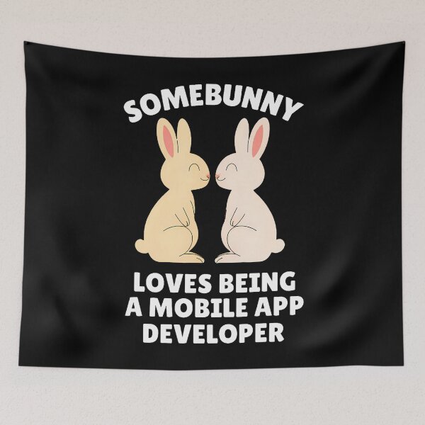 Item preview, Somebunny Loves Being A Mobile App Developer Easter Bunny designed and sold by DeborahCarolyn.