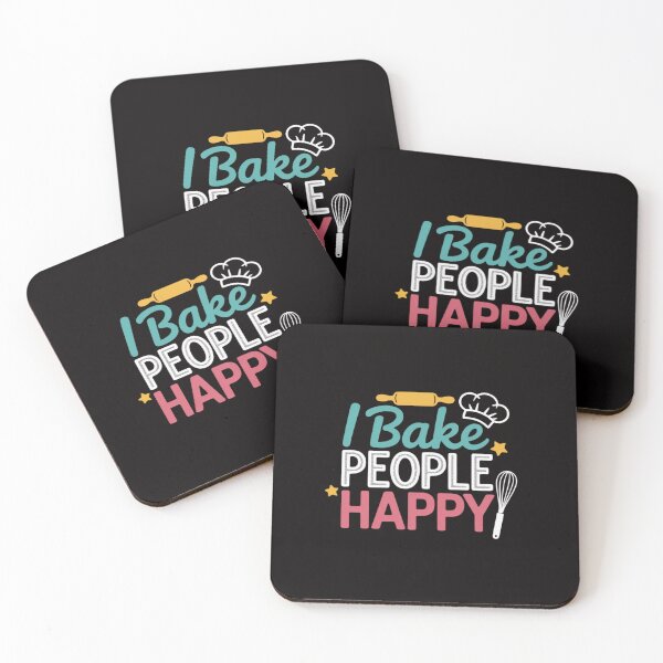 Item preview, I Bake People Happy Pastry Chef Cake Cookie Baker Gift designed and sold by ForestMmost.