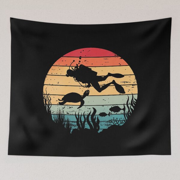 Item preview, Scuba Diver Ocean Turtle Dive Adventure Scuba designed and sold by ClaraTeresa1.