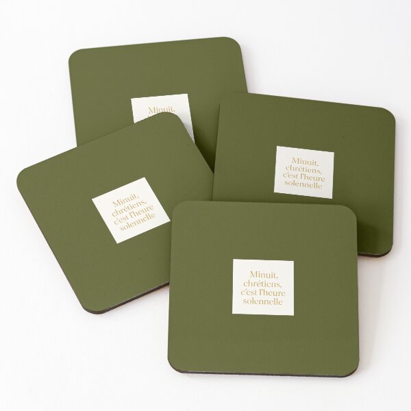 Item preview, Minuit, chrétiens – Minimalist French Christmas Carol Typography designed and sold by Novel Works Studio.