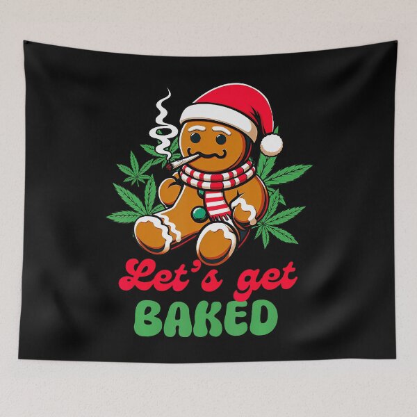 Item preview, Christmas Xmas Cannabis Weed Lover Smoking Let'S Get Baked designed and sold by ClaraTeresa1.