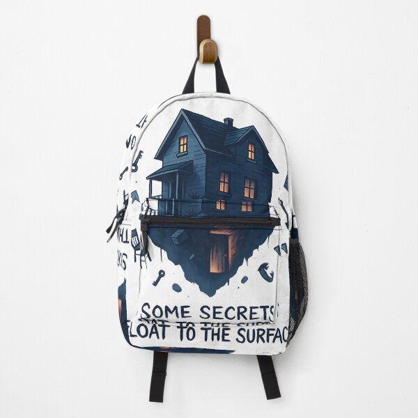 Item preview, Some Secrets Float to the Surface | Hello Neighbor Inspired Floating House Fan Art designed and sold by Parallel Fold.