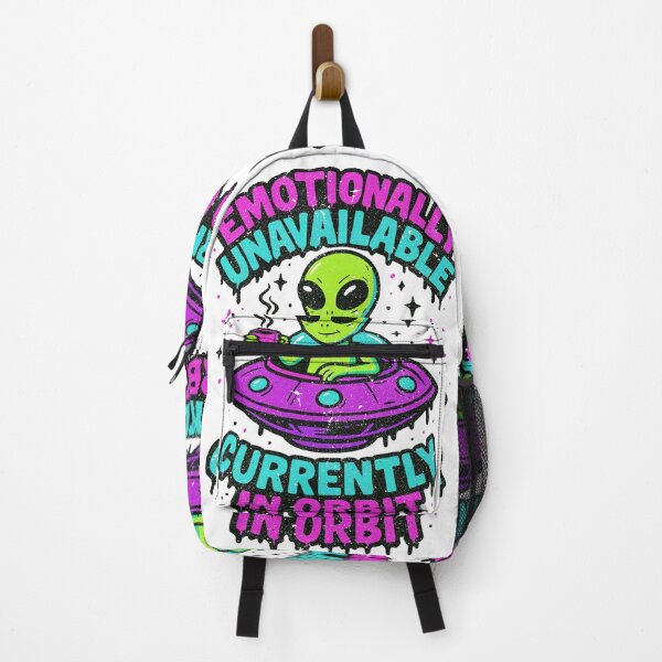 Item preview, Emotionally Unavailable Currently in Orbit | Funny Alien Merch for Space Lovers designed and sold by Parallel Fold.