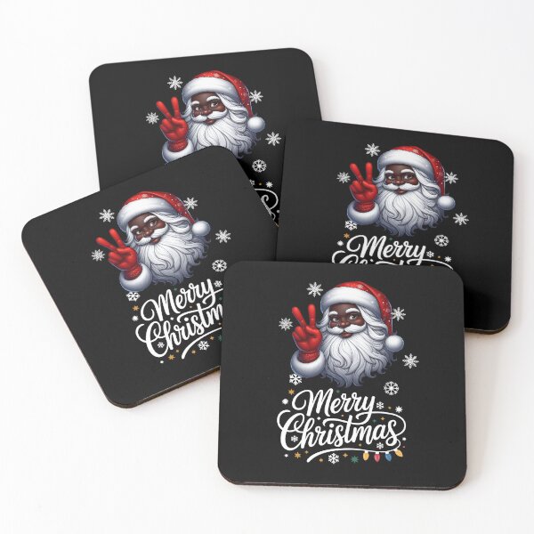 Item preview, Black Santa Claus Christmas T-Shirt designed and sold by R&BApparel.