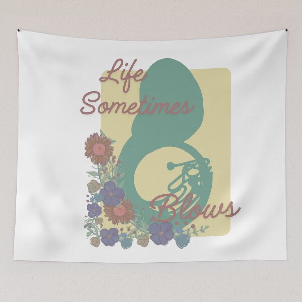 Item preview, Tuba with flowers designed and sold by TaraPen.