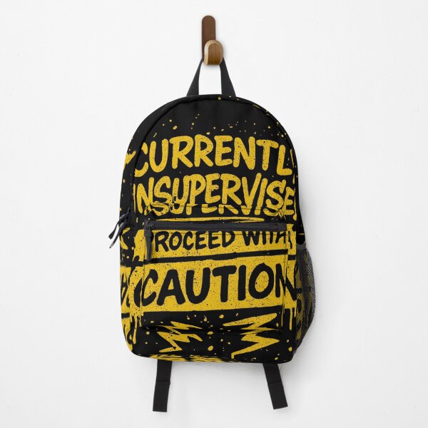 Item preview, Currently Unsupervised Proceed With Caution | Funny Warning Quote Merch designed and sold by Parallel Fold.