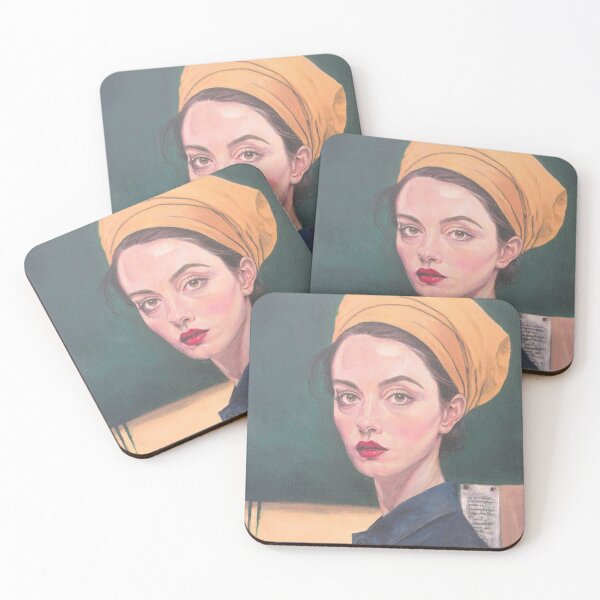 Item preview, impressionist character portrait painting Factory Reset by naylan neilan designed and sold by andesign101.