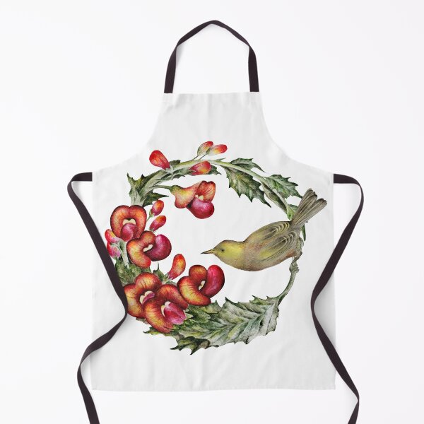 Item preview, Platylobium and White-plumed Honeyeater designed and sold by Art_By_Wing.
