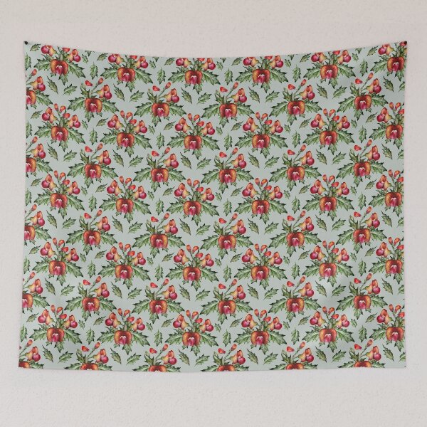 Item preview, Platylobium and White-plumed Honeyeater designed and sold by Art_By_Wing.
