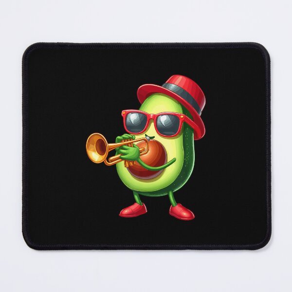 Item preview, Avocado Sunglasses Playing Trumpet Funny Fruit Instrument designed and sold by LavetaCatherine.