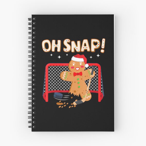 Item preview, Hockey Goalie Funny Christmas Gingerbread Man Oh Snap Cookie designed and sold by KristinCleo.