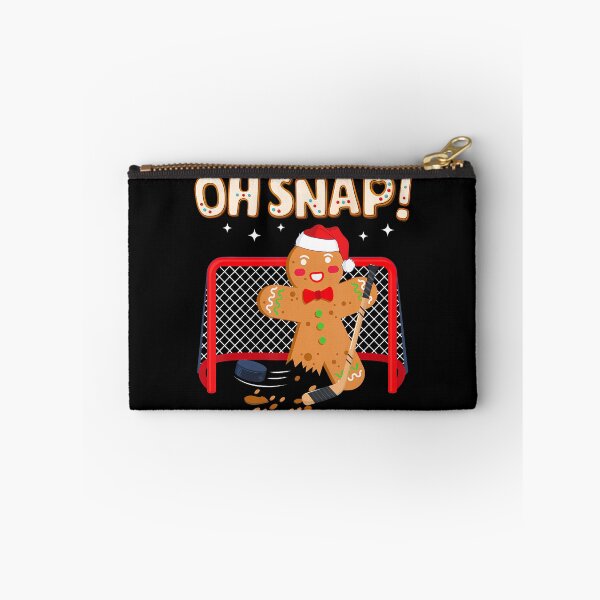 Item preview, Hockey Goalie Funny Christmas Gingerbread Man Oh Snap Cookie designed and sold by KristinCleo.