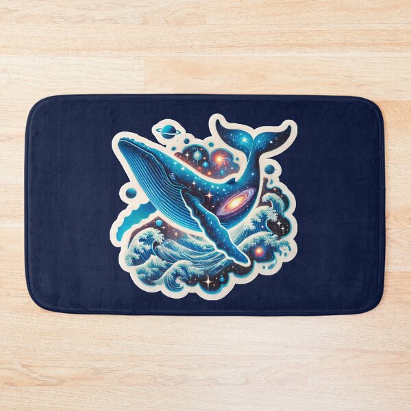 Item preview, Surreal Cosmic Whale Floating Through Starry Universe designed and sold by PinUpPizzazz.