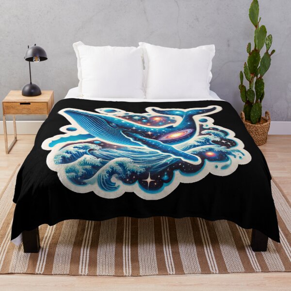 Item preview, Surreal Cosmic Whale Floating Through Starry Universe designed and sold by PinUpPizzazz.