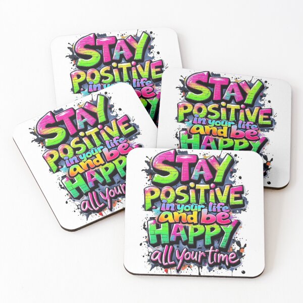 Item preview, **Stay Positive and Be Happy** designed and sold by Sweet Dreams & Fantasia.