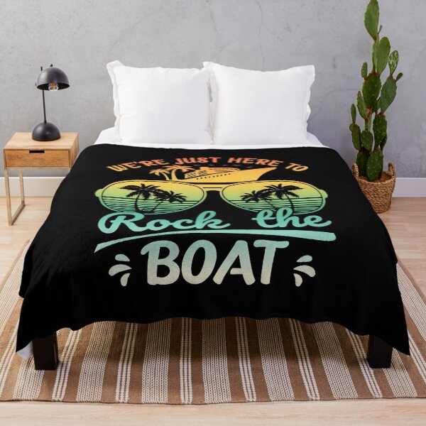 Item preview, We'Re Just Here To Rock The Boat Family Friends Cruise Group designed and sold by LavetaCatherine.
