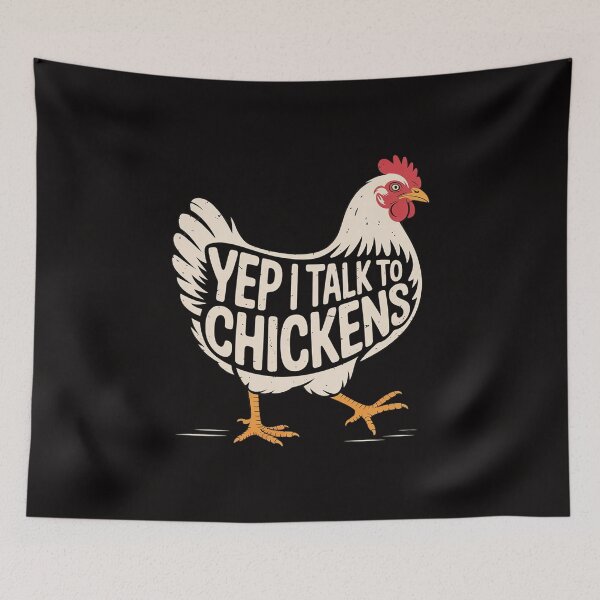 Item preview, Yep I Talk To Chickens Cute Chicken Buffs designed and sold by portcrysral.