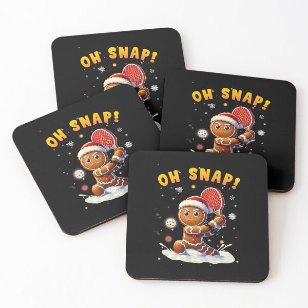 Item preview, Oh Snap Gingerbreadman Christmas Pickleball designed and sold by CarmelaConstan.