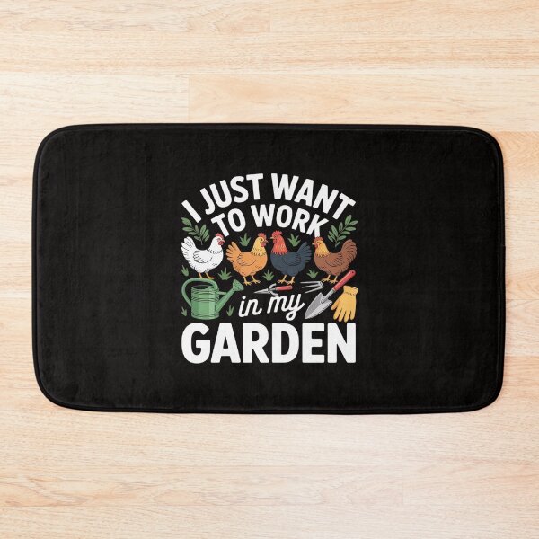 Item preview, Work in my garden hangout with my chickens gardening designed and sold by portcrysral.