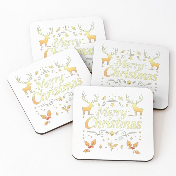 Item preview, Elegant Merry Christmas Typography – Festive Gold & Red Holiday Design designed and sold by Sweet Dreams & Fantasia.