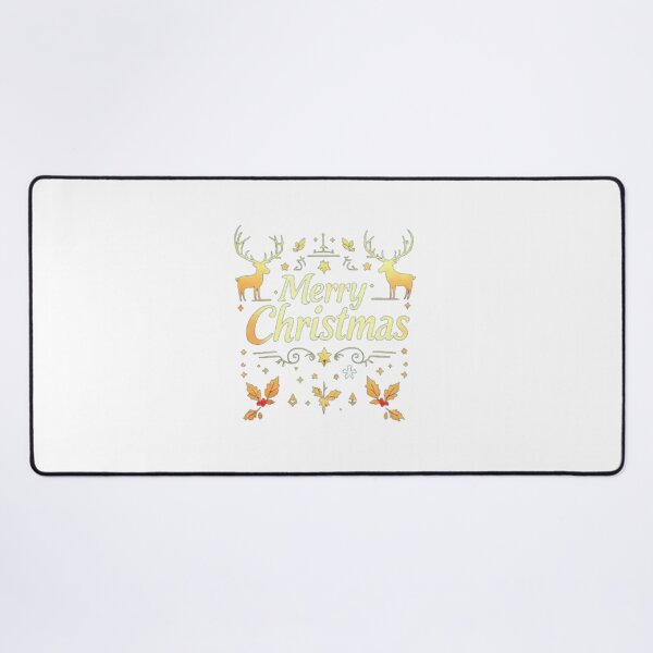 Item preview, Elegant Merry Christmas Typography – Festive Gold & Red Holiday Design designed and sold by Sweet Dreams & Fantasia.