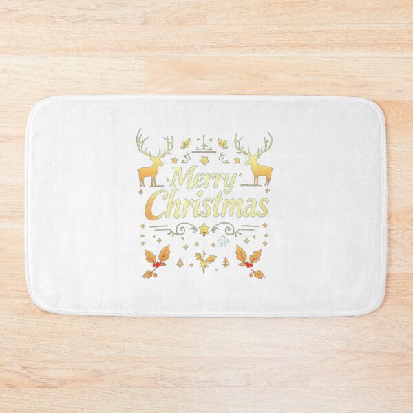 Item preview, Elegant Merry Christmas Typography – Festive Gold & Red Holiday Design designed and sold by Sweet Dreams & Fantasia.
