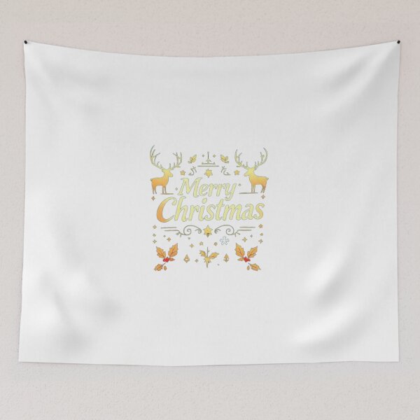 Item preview, Elegant Merry Christmas Typography – Festive Gold & Red Holiday Design designed and sold by Sweet Dreams & Fantasia.