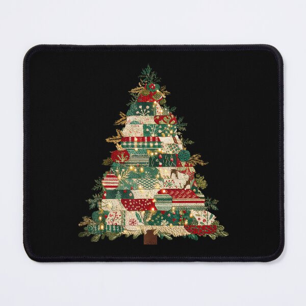 Item preview, Patchwork Christmas Tree Lights Quilted Xmas Matching designed and sold by CarmelaConstan.