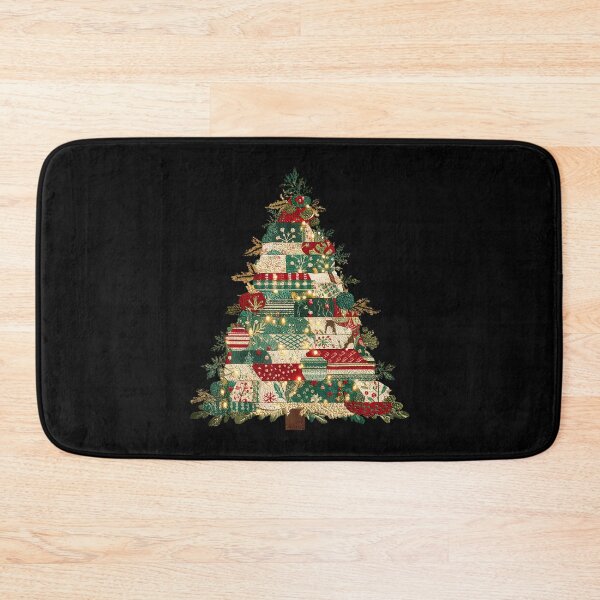 Item preview, Patchwork Christmas Tree Lights Quilted Xmas Matching designed and sold by CarmelaConstan.