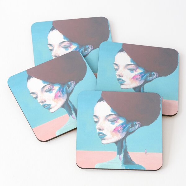 Item preview, A contemporary character portrait painting Chocolate beret designed and sold by andesign101.