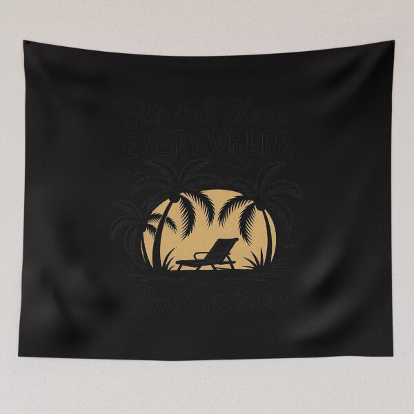 Item preview, Womens Retirement It's 5 O'Clock Everywhere I'm Retired Summer designed and sold by portcrysral.