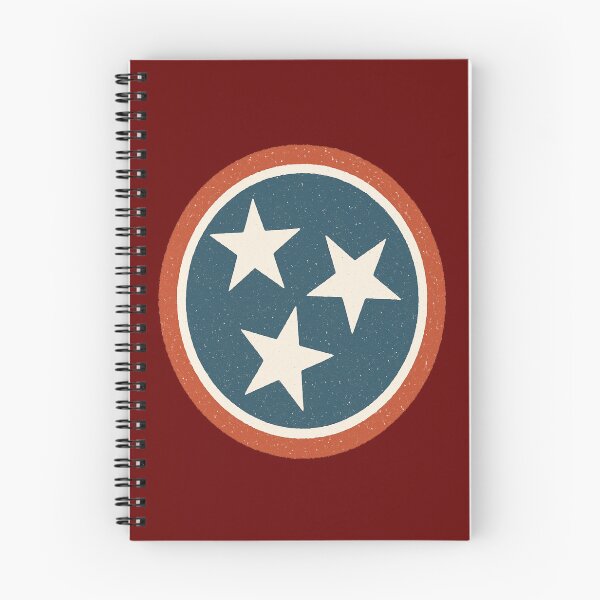 Item preview, Tennessee Flag Distressed Badge – Retro Tri-Star Emblem Design designed and sold by Globalcitytees.