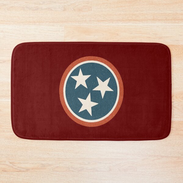 Item preview, Tennessee Flag Distressed Badge – Retro Tri-Star Emblem Design designed and sold by Globalcitytees.