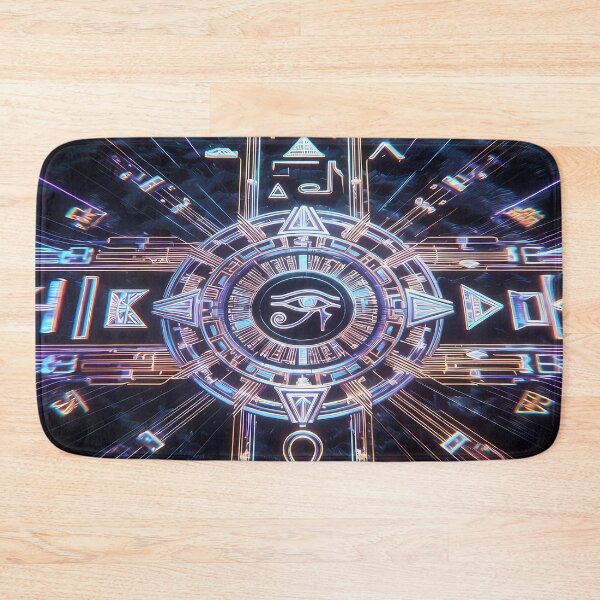 Item preview, Neon Light Symbols, Cyberpunk Egyptian Hieroglyphics, symmetrical textures (image size 8320x12480) designed and sold by Digital-Davinci.