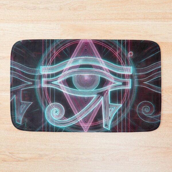 Item preview, Neon Light Symbols, Cyberpunk Egyptian Hieroglyphics, symmetrical textures (image size 8320x12480) designed and sold by Digital-Davinci.