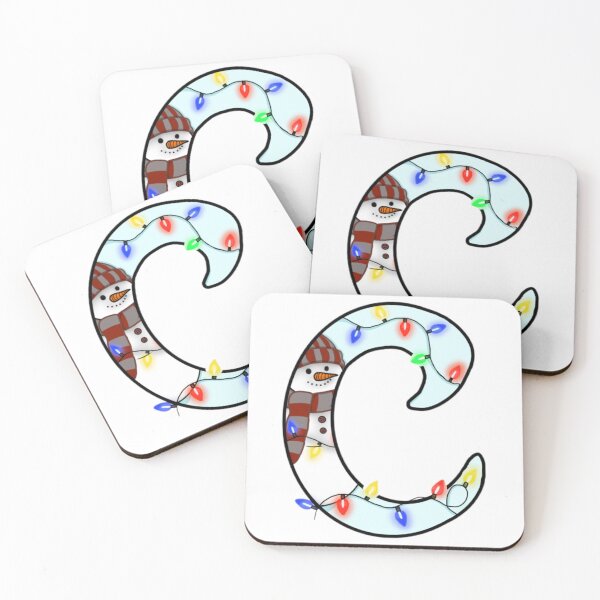 Item preview, Holiday themed letter C designed and sold by Artistkhg.