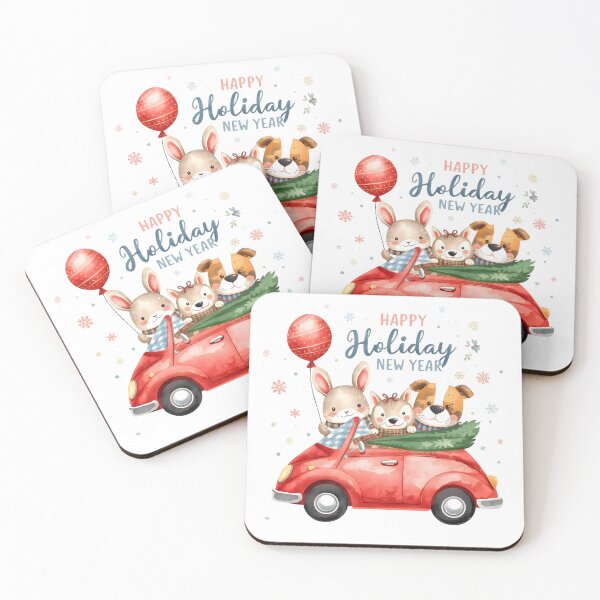 Item preview, Animal friends are riding a bus. Big adventure. Decor for children's room, poster, postcard, drawing on a T-shirt. Watercolor illustration. designed and sold by PWDigitalArt.