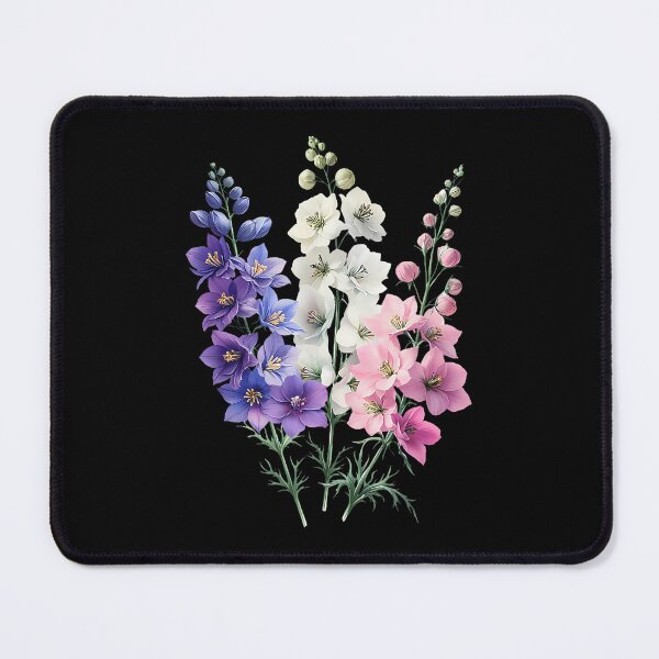 Item preview, Aesthetic Delphinium July Birthday Flower Garden designed and sold by CarmelaConstan.