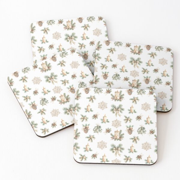 Item preview, Rustic Cottage Christmas Pattern designed and sold by Honey Myrtle Studio.