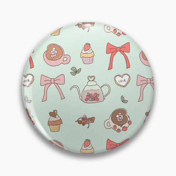 Item preview, Strawberry cafe treats (Mint) designed and sold by HarunaMcDesigns.