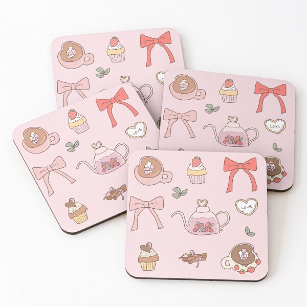 Item preview, Strawberry cafe treats (Milky pink) designed and sold by HarunaMcDesigns.