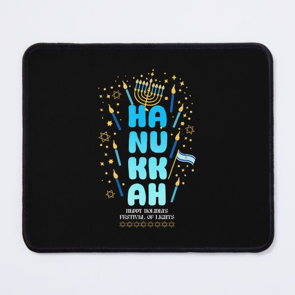 Item preview, Happy Hanukkah Celebrating Eight Nights Joy Holiday Lights designed and sold by MonicaSophie.